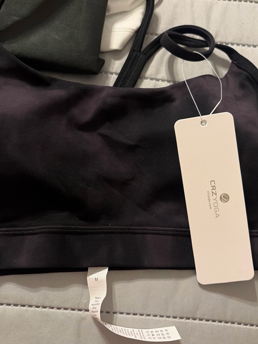 CRZ YOGA Black Sports Bra